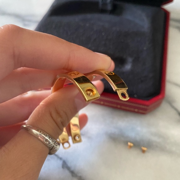 NFS. Cartier Love Bracelet 4 diamonds 16 Gold - Picture 10 of 11